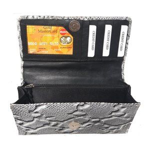 Genuine Cowhide Leather Ladies  Wallet / Hand Purse #7462 P